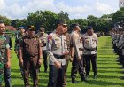 Wakapolda NTB Pimpin Apel Gelar Pasukan Tanggap Darurat Bencana 2025 di Provinsi NTB