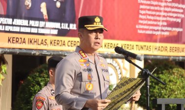 Pimpin Upacara Hari Kesadaran Nasional, Kapolresta Mataram Tekankan Disiplin dan Komitmen Jaga Marwah Polri